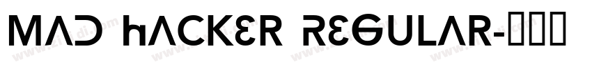 MAD hacker Regular字体转换